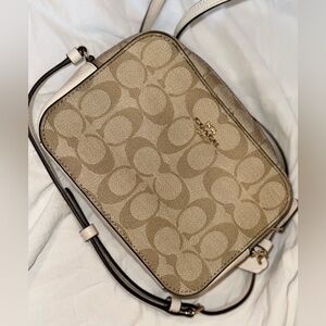 Coach Khaki/Chalk Signature Canvas Crossbody